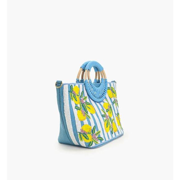 LIMONCELLO STRIPE TOTE BAG - Picture 4 of 7